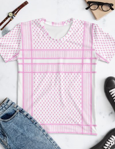 Baby Pink Kufiya (Keffiyeh) dámské tričko
