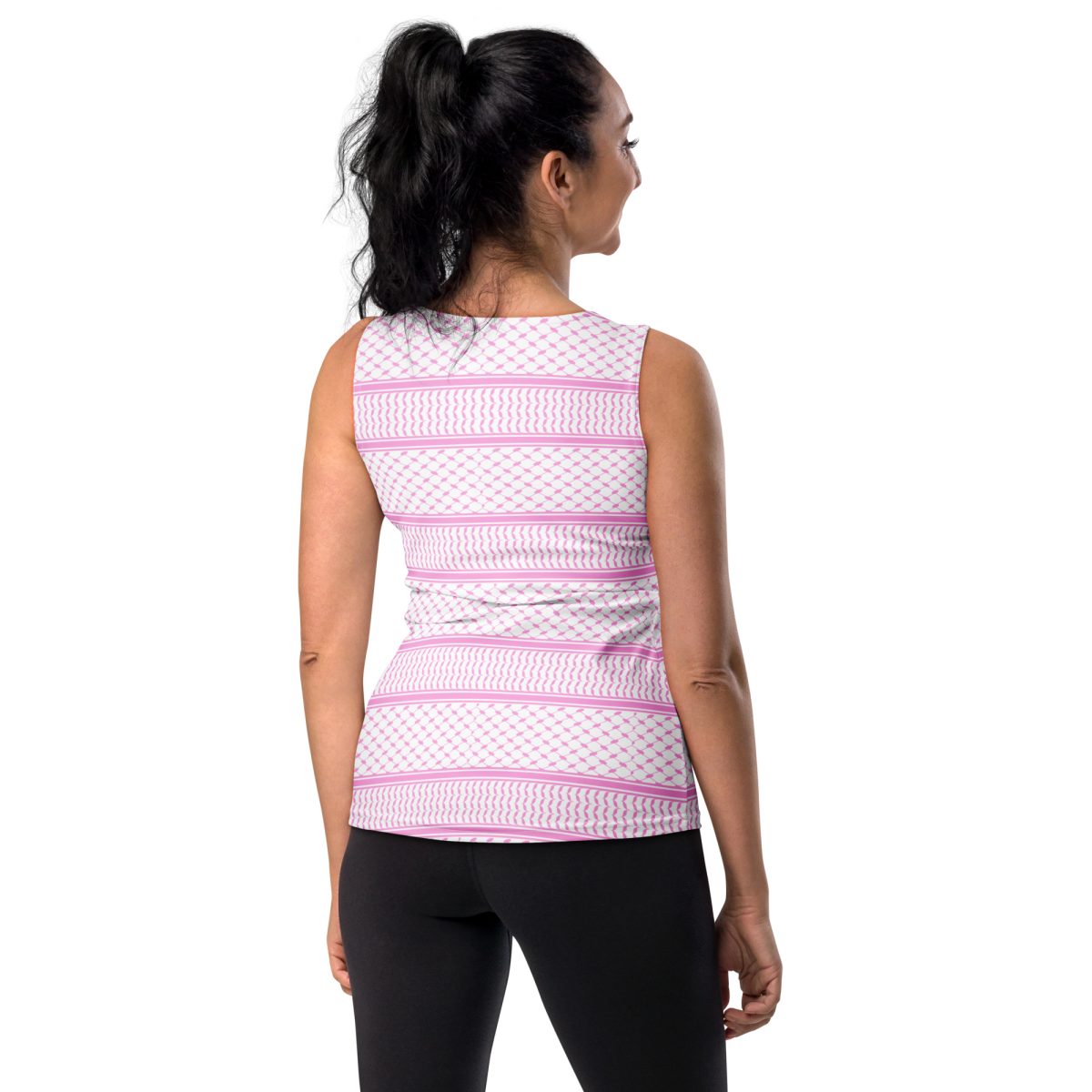 Baby Pink Kufiya (Keffiyeh) dámské tílko