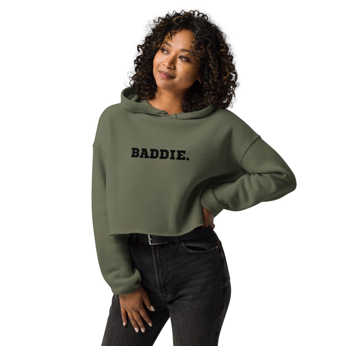 BADDIE crop mikina