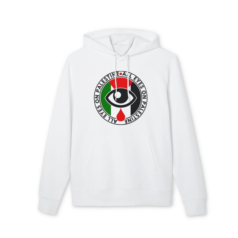 All Eyes on Palestine organická mikina s kapucí