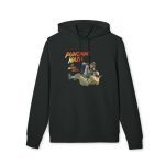 Punching Nazis Is Always Cool organická mikina s kapucí