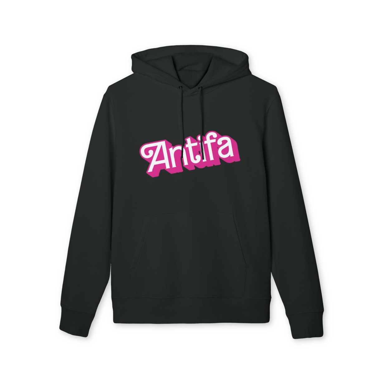 Antifa Barbie organická mikina s kapucí