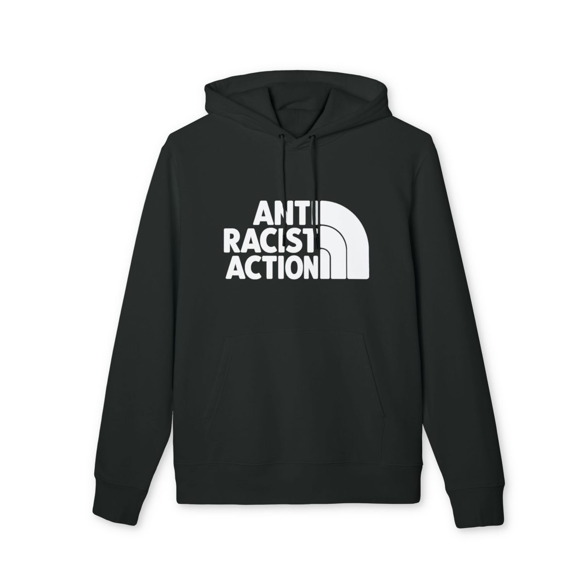 Anti Racist Action organická mikina s kapucí