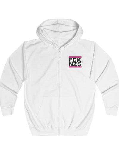 FCK NZS Pink unisex mikina s kapucí na zip