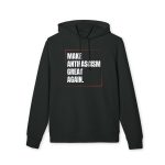 Make Antifascism Great Again organická mikina s kapucí