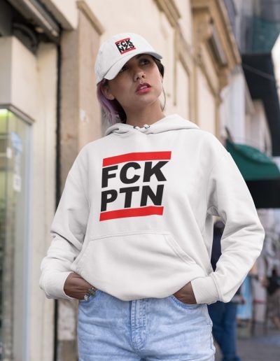 FCK PTN unisex mikina s kapucí