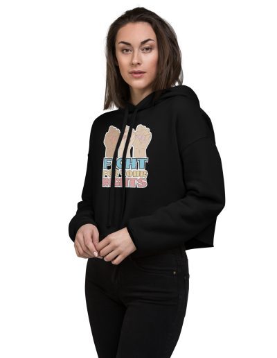 Fight For Your Rights feministická crop mikina