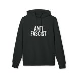 ANTIFASCIST organická mikina s kapucí