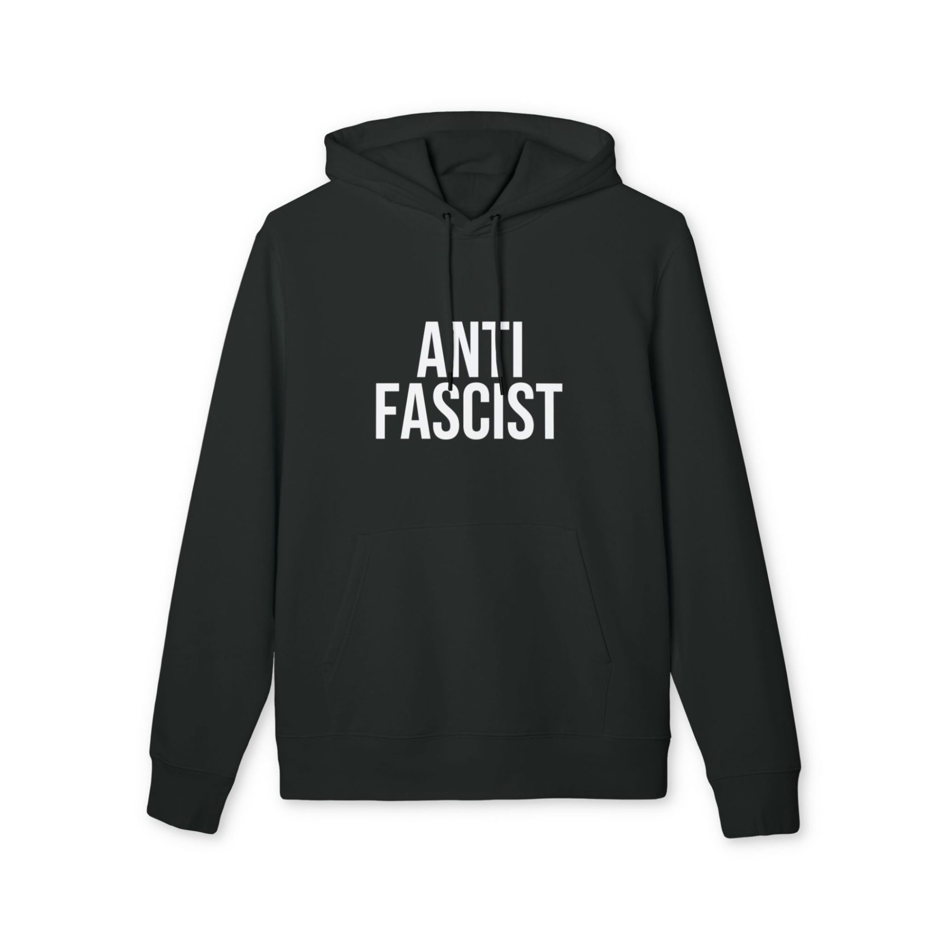 ANTIFASCIST organická mikina s kapucí 1 ANTIFASCIST organická mikina s kapucí