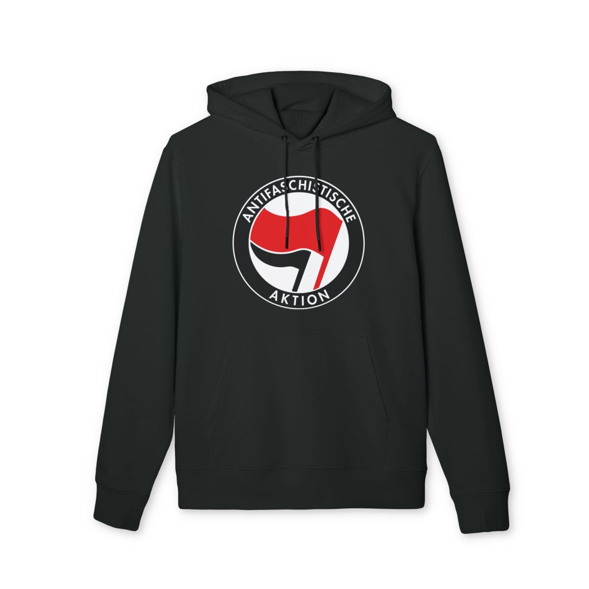 Antifaschistische Aktion organická mikina s kapucí
