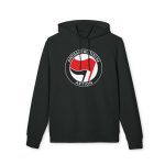 Antifaschistische Aktion organická mikina s kapucí