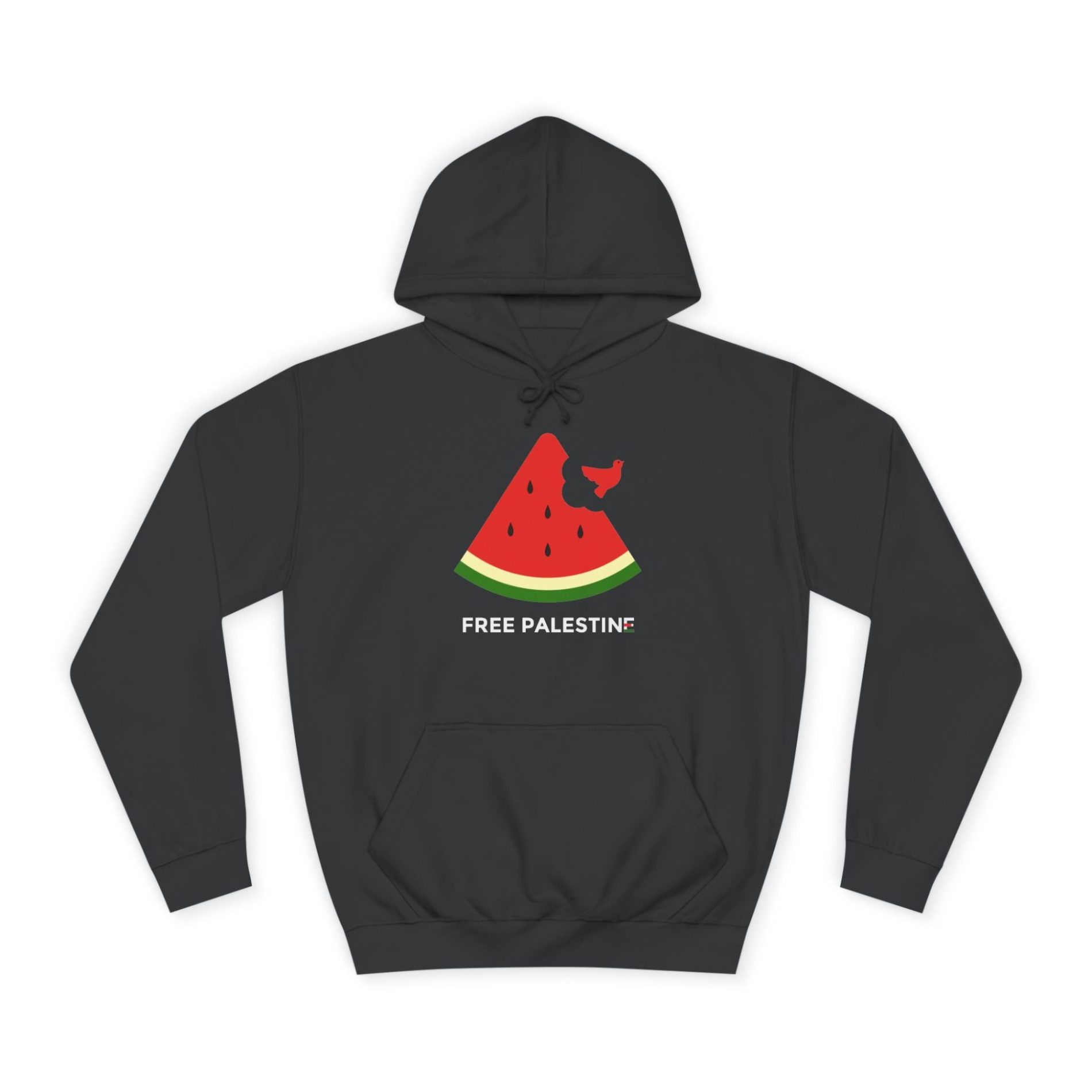 Free Palestine Watermelon unisex mikina s kapucí 1 Free Palestine Watermelon unisex mikina s kapucí