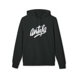 Antifa organická mikina s kapucí