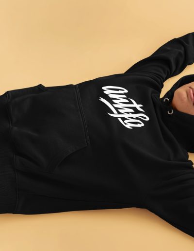 Antifa organická mikina s kapucí