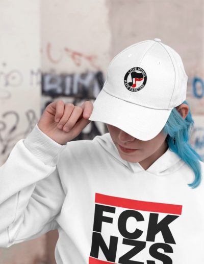 FCK NZS Black Font organická mikina s kapucí