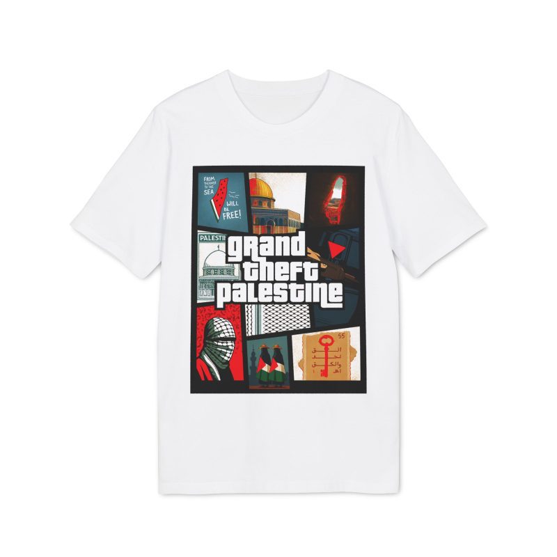 Grand Theft Palestine unisex organické tričko