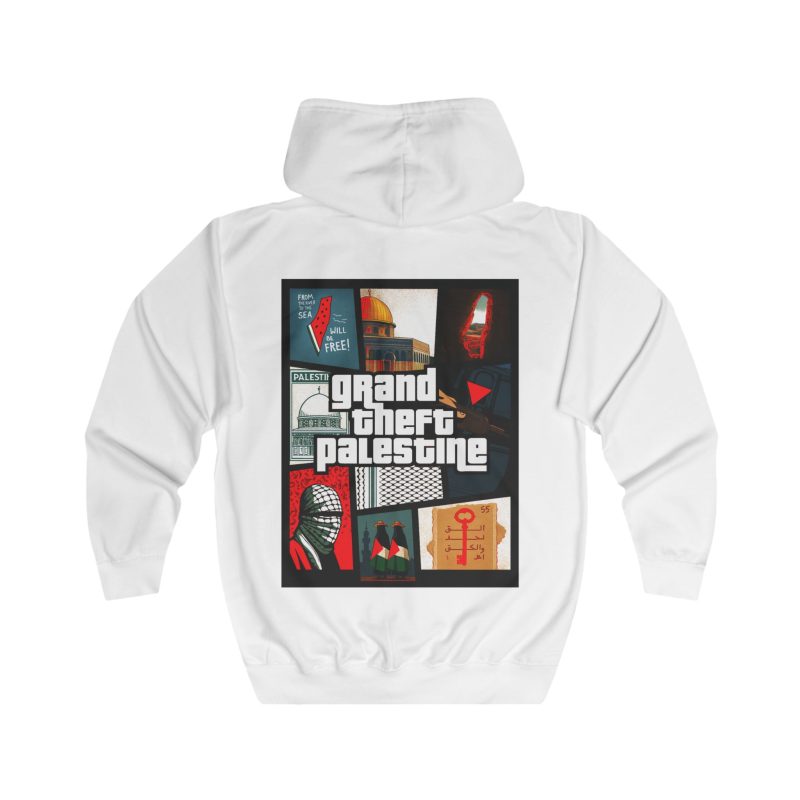Grand Theft Palestine unisex mikina s kapucí na zip