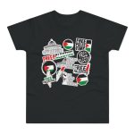 Free Palestine Stickers pánské tričko