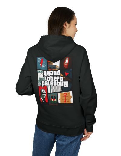 Grand Theft Palestine organická mikina s kapucí