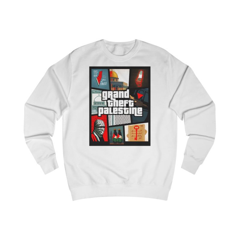 Grand Theft Palestine unisex mikina bez kapuce