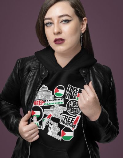 Free Palestine Stickers dámská mikina