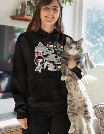 Free Palestine Stickers dámská mikina