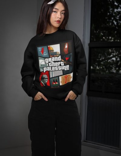 Grand Theft Palestine unisex mikina bez kapuce