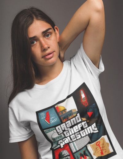 Grand Theft Palestine unisex organické tričko