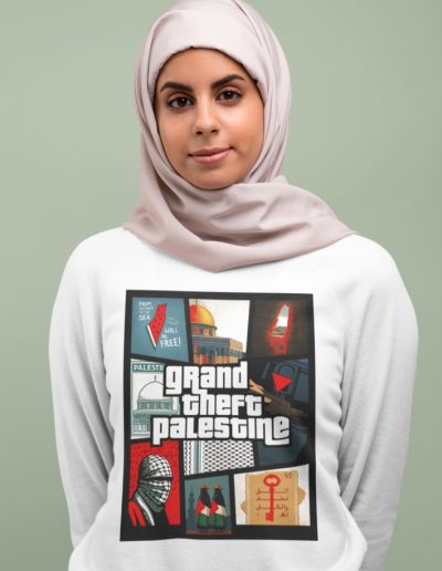 Grand Theft Palestine unisex mikina bez kapuce