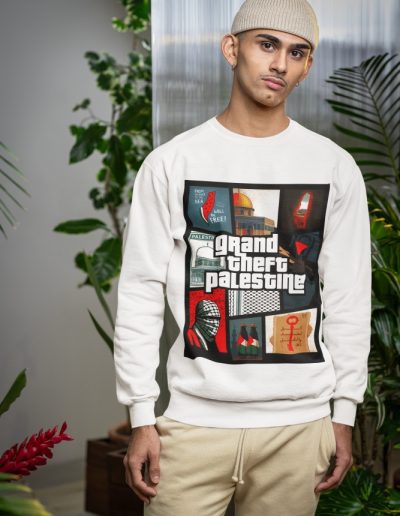 Grand Theft Palestine unisex mikina bez kapuce