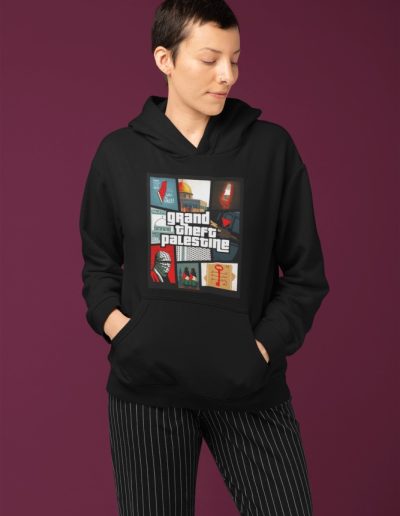 Grand Theft Palestine unisex mikina s kapucí