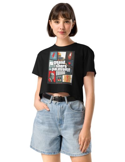 Grand Theft Palestine crop top
