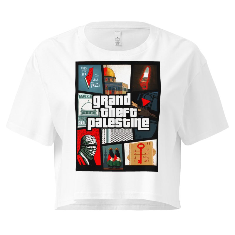 Grand Theft Palestine crop top
