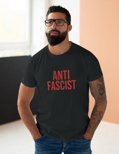 ANTIFASCIST red pánské tričko