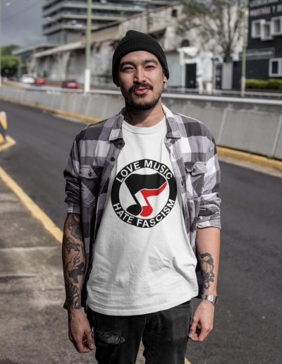 Love Music Hate Fascism pánské tričko