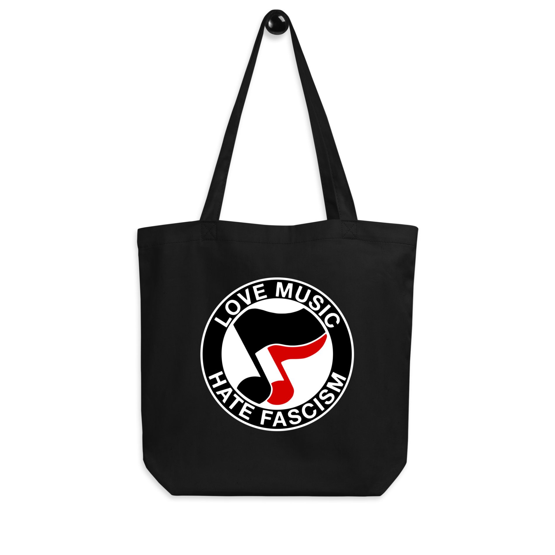 Love Music Hate Fascism organická taška 1 Love Music Hate Fascism organická taška