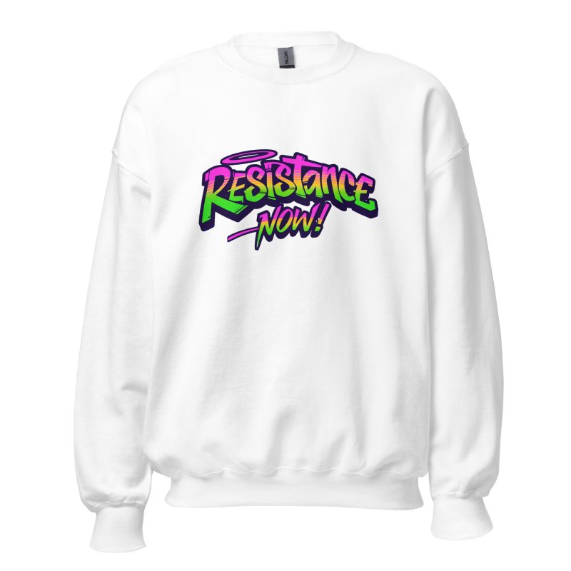 Resistance Now! unisex mikina bez kapuce