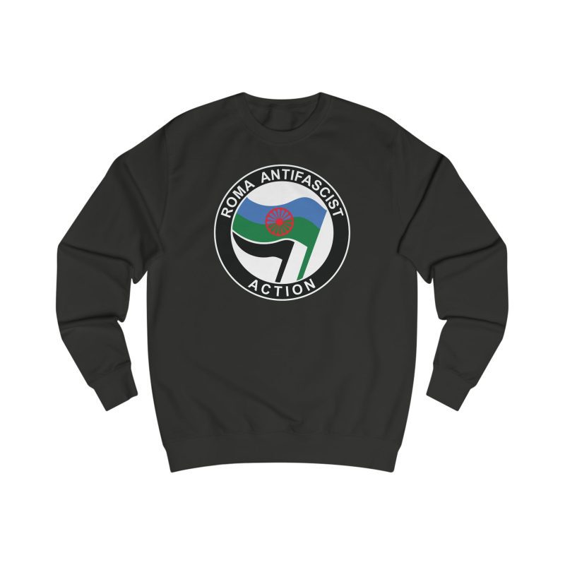 Roma Antifascist Action unisex mikina bez kapuce