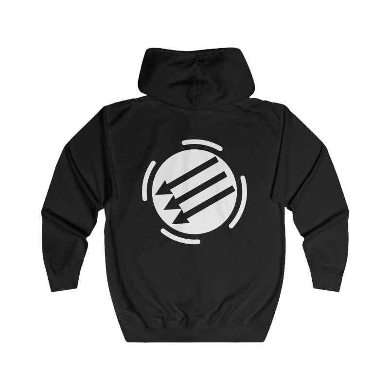 Three Arrows unisex mikina s kapucí na zip