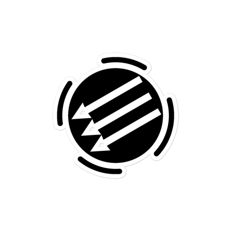 Three Arrows kiss cut samolepky