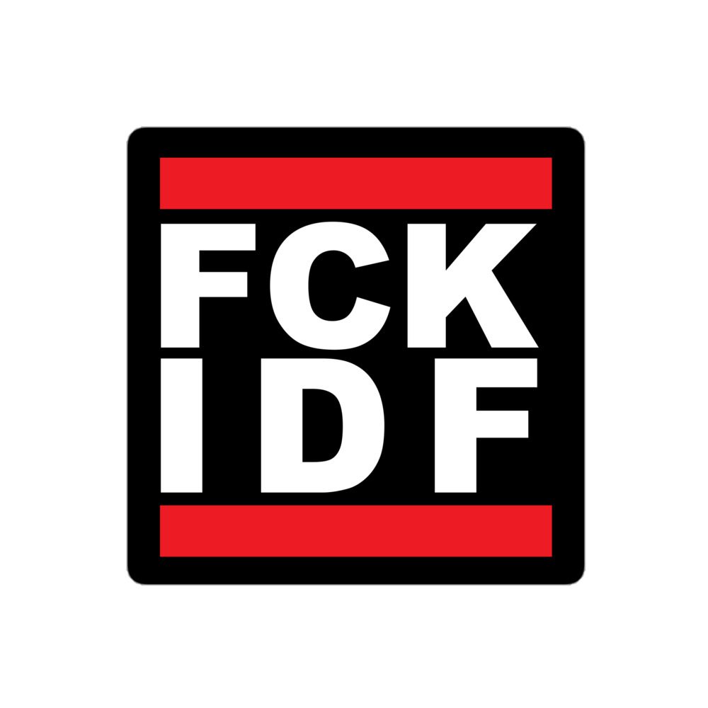 FCK IDF kiss cut samolepky 1 FCK IDF kiss cut samolepky