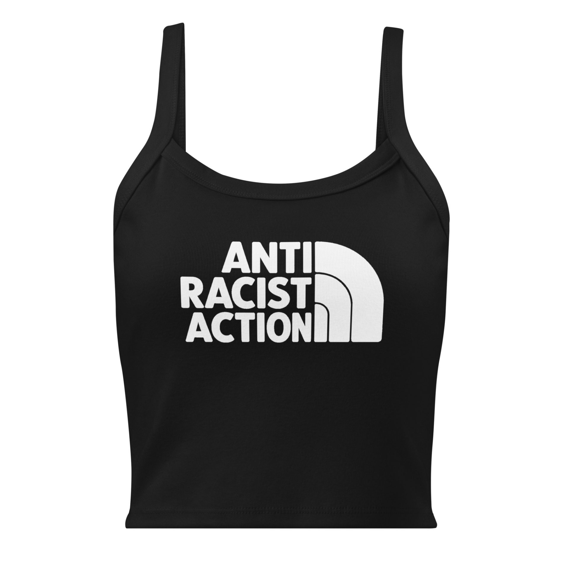 Antiracist Action dámské žebrované tílko 1 Antiracist Action dámské žebrované tílko