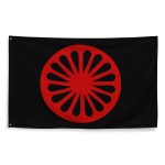 Romské kolo (červená čakra) vlajka