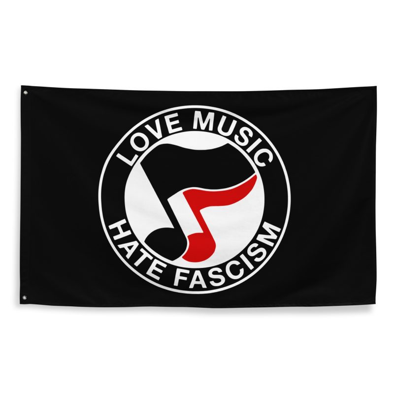 Love Music Hate Fascism vlajka