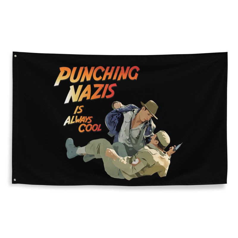 Punching Nazis Is Always Cool vlajka