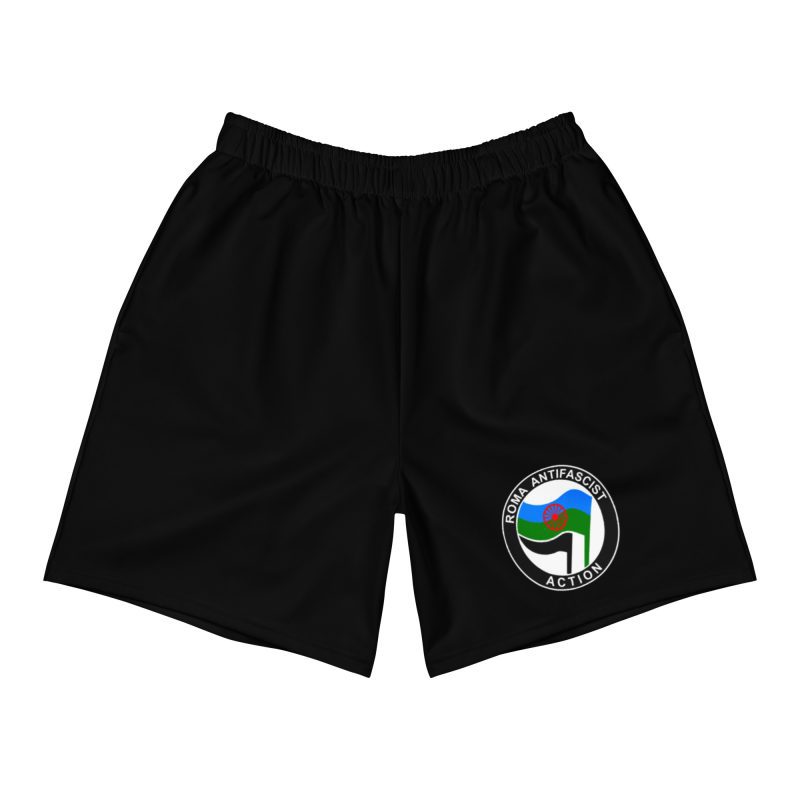 Roma Antifascist Action unisex recyklované dlouhé kraťasy