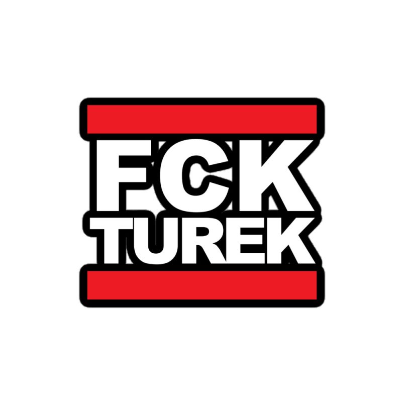 FCK TUREK kiss cut samolepky