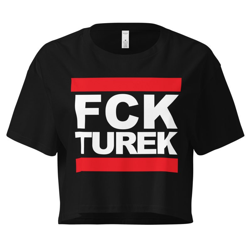 FCK TUREK crop top
