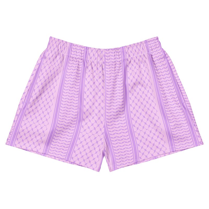 Lilac Kufiya (Keffiyeh) unisex recyklované kraťasy