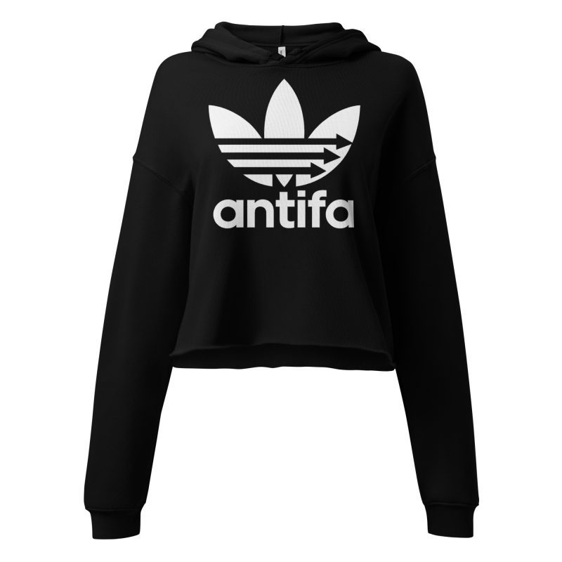 Antifa Three Stripes crop mikina